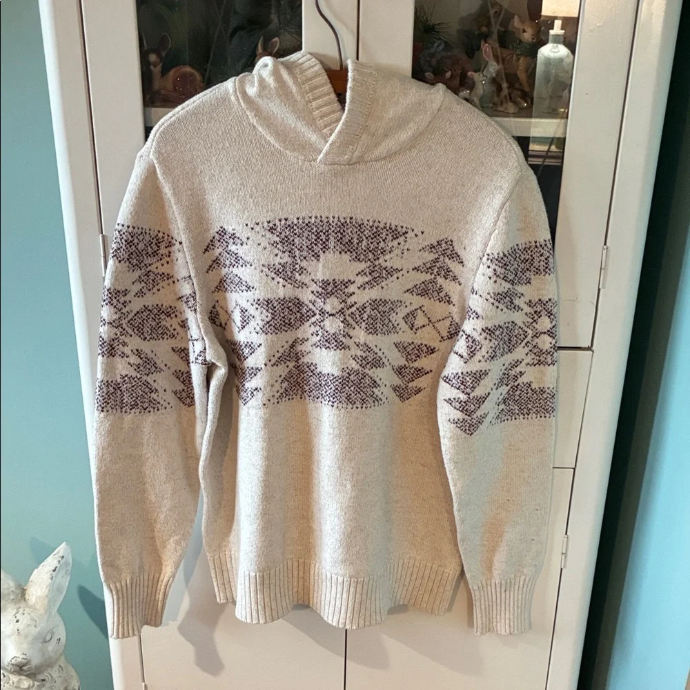 American Eagle Vintage sz M hooded sweater euc - Picture 2 of 7